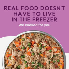 Health Extension Gently Cooked Chicken & Pumpkin ingredients close-up highlights whole-food ingredients for balanced nutrition.