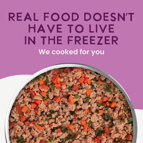 Health Extension Gently Cooked Duck & Kale dog food served in a bowl for easy feeding.