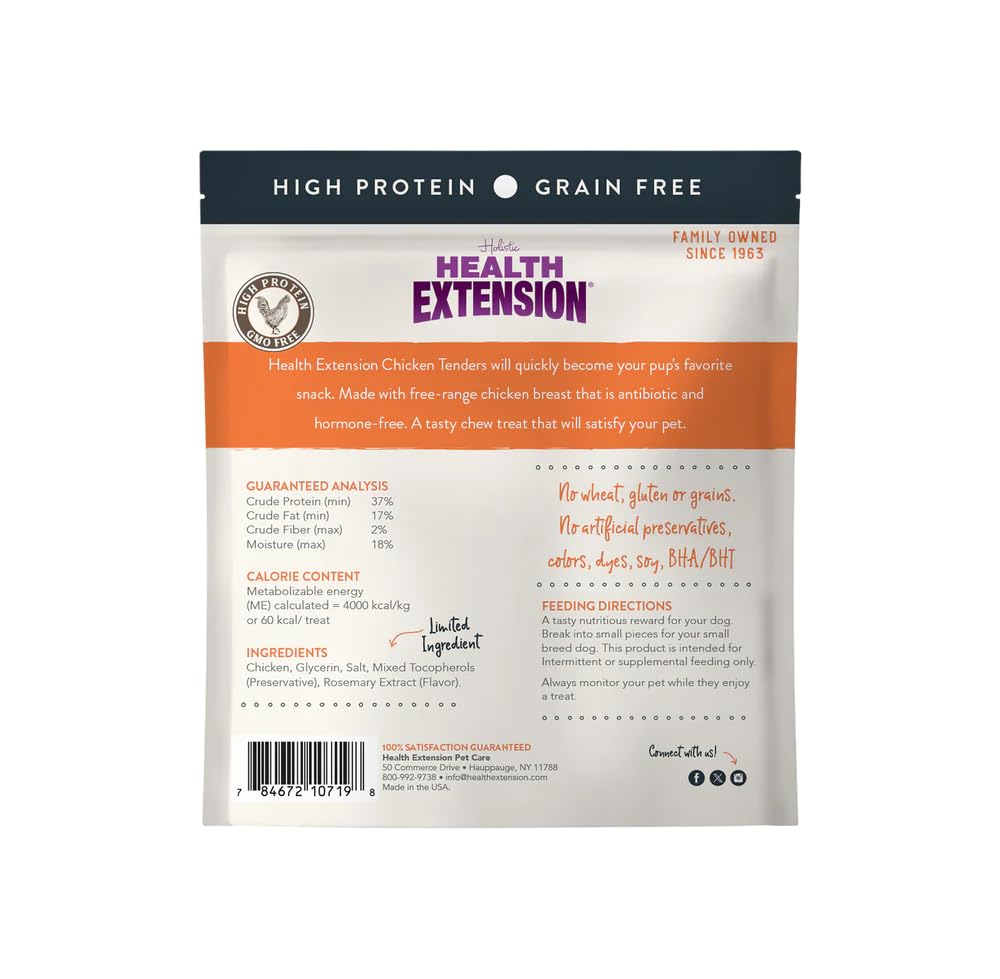 Health Extension Chicken Tenders close-up crispy surface for enticing texture