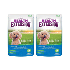 Health Extension Little Bites bag front, small-breed formula designed for easy chewing.