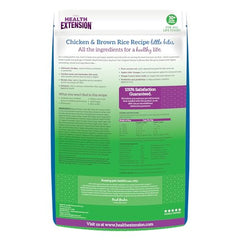 Health Extension Little Bites chicken-first ingredient shown as lean protein for energy.