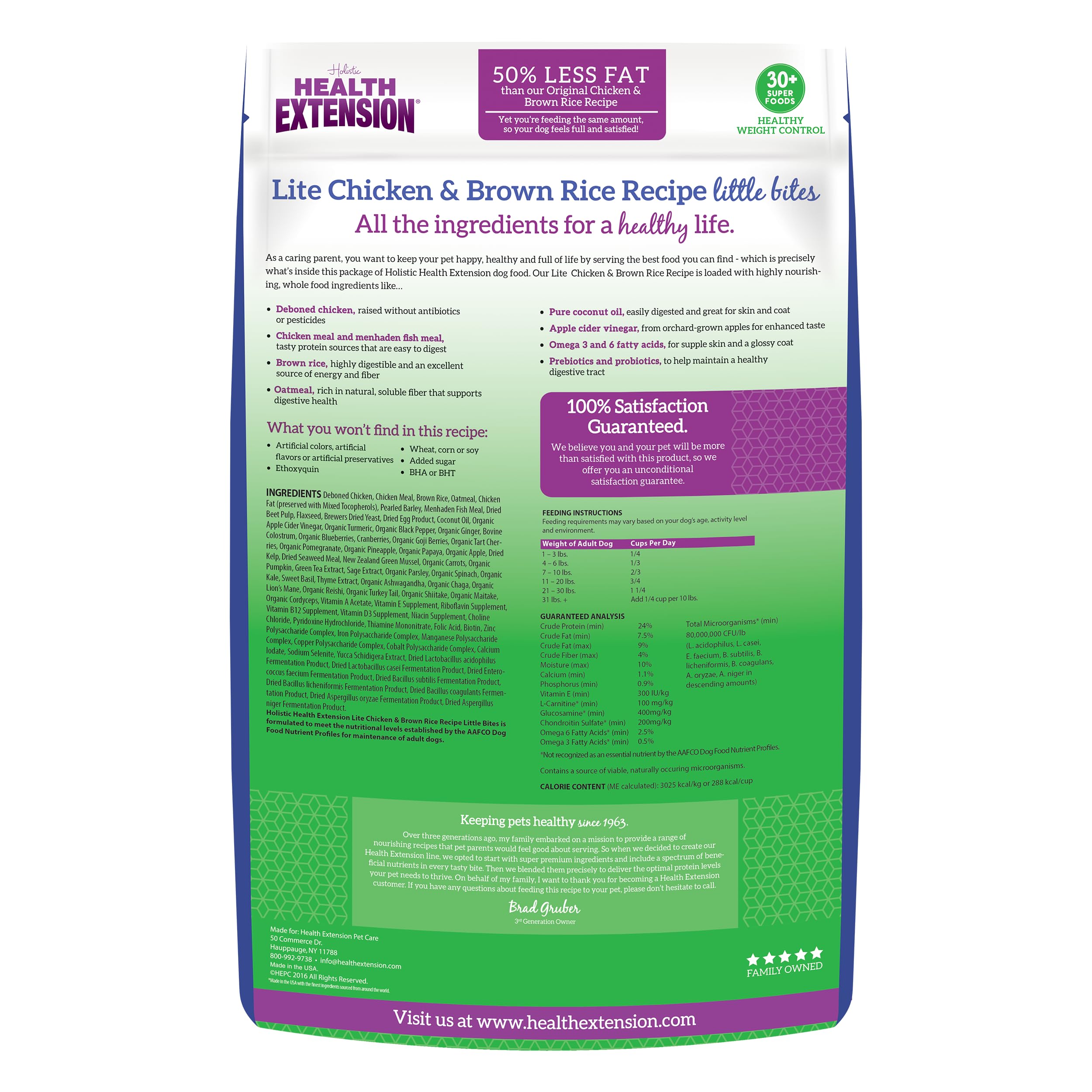 Health Extension Little Bites Lite small-breed bowl, portion-controlled feeding for tiny dogs.