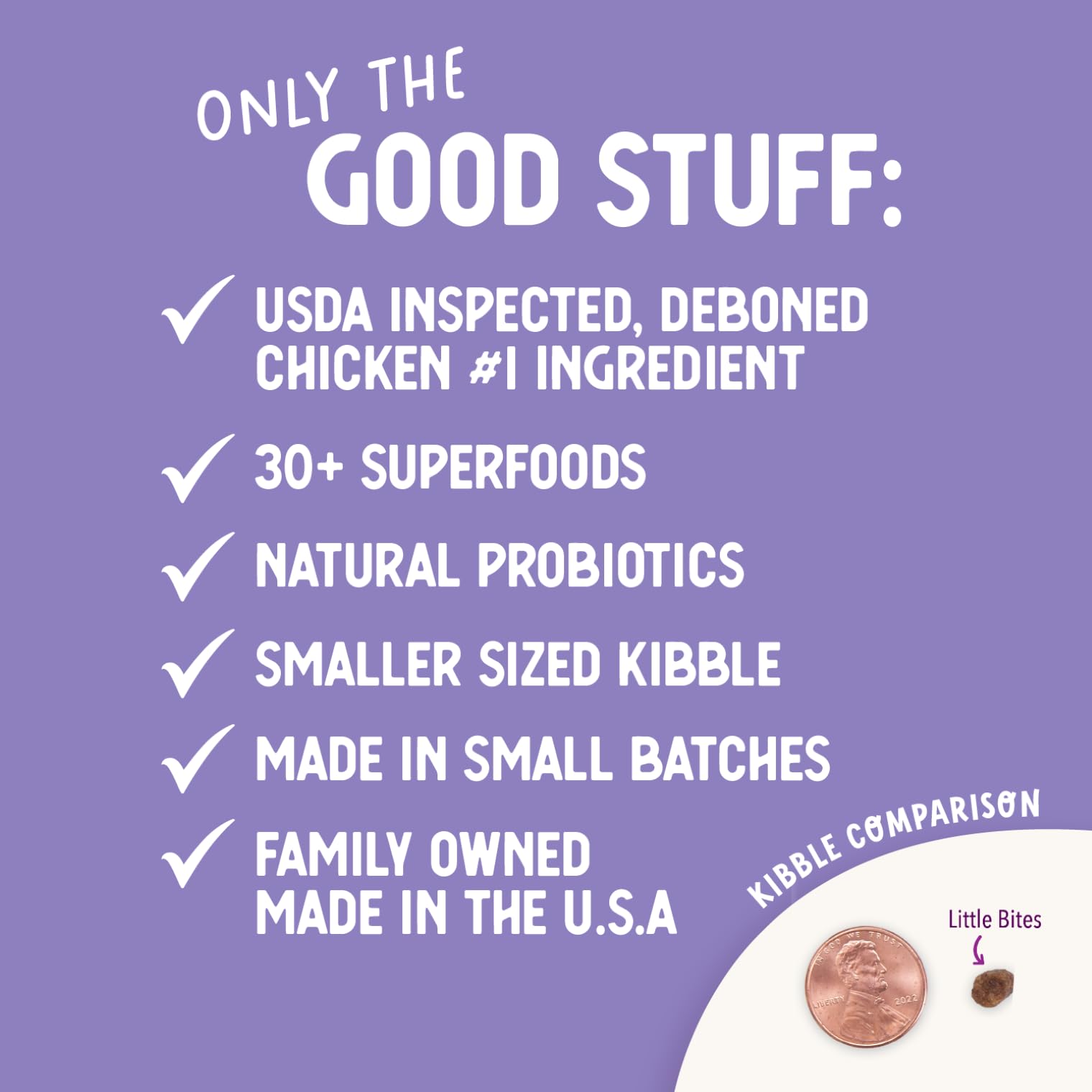 Health Extension Little Bites probiotics illustration highlights gut-friendly ingredients