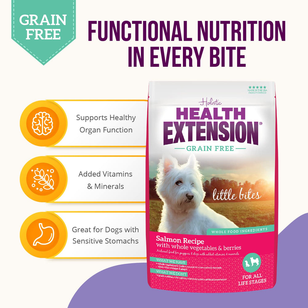 Health Extension omega-3 rich salmon bites support skin and coat health