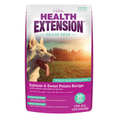 Health Extension salmon-first-bites showing lean protein for muscle support