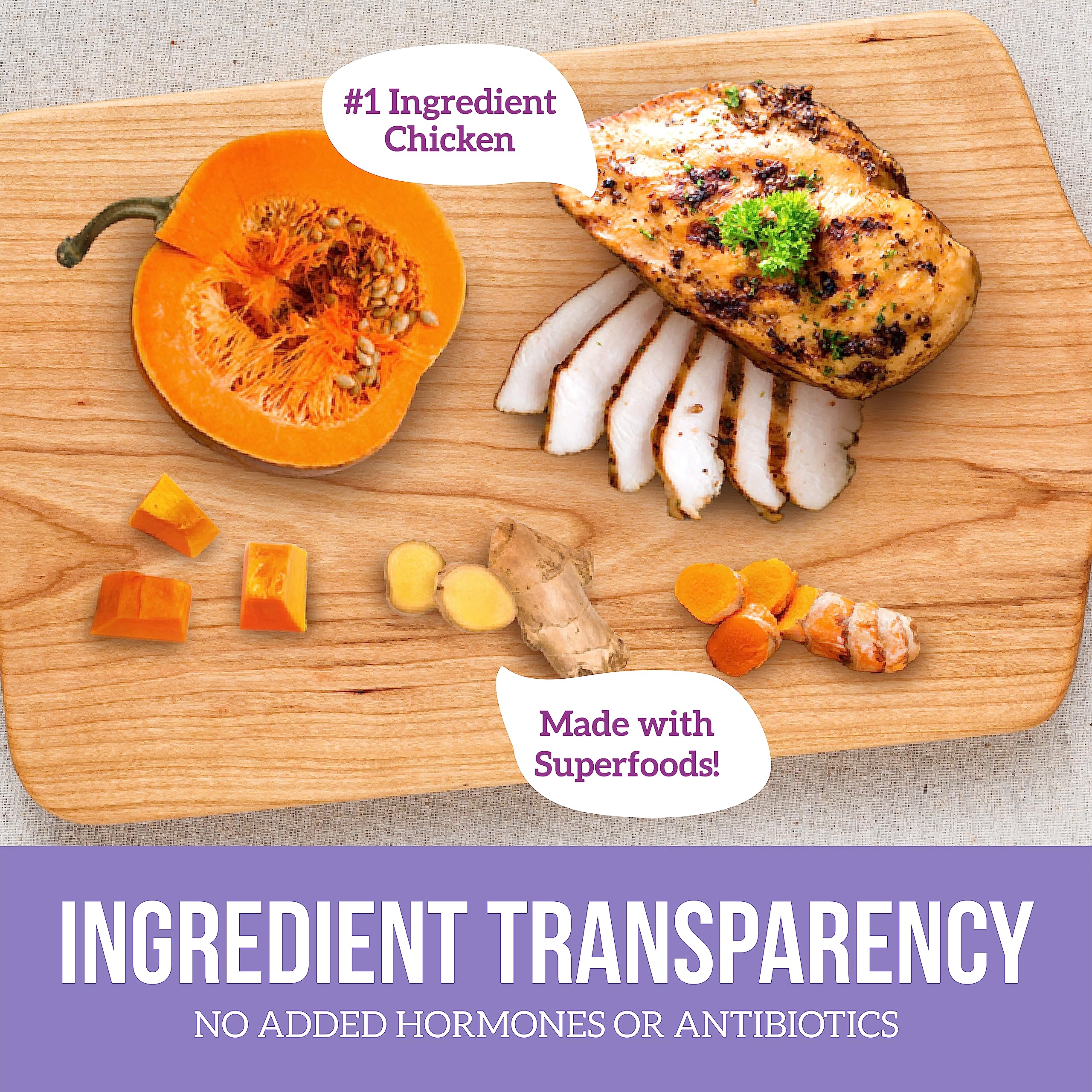 Health Extension immune-support image emphasizes antioxidant-rich ingredients for dog wellness.