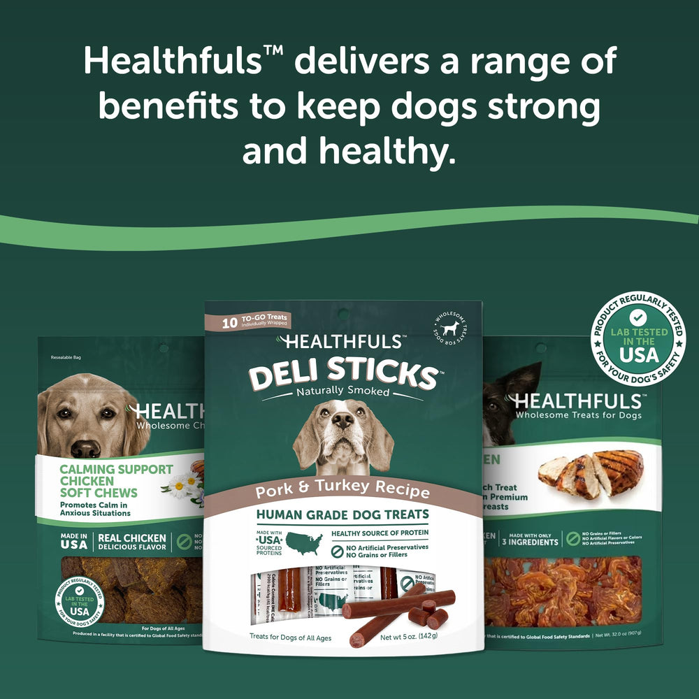 HEALTHFULS Deli Sticks emphasize human-grade quality in a chewy treat.