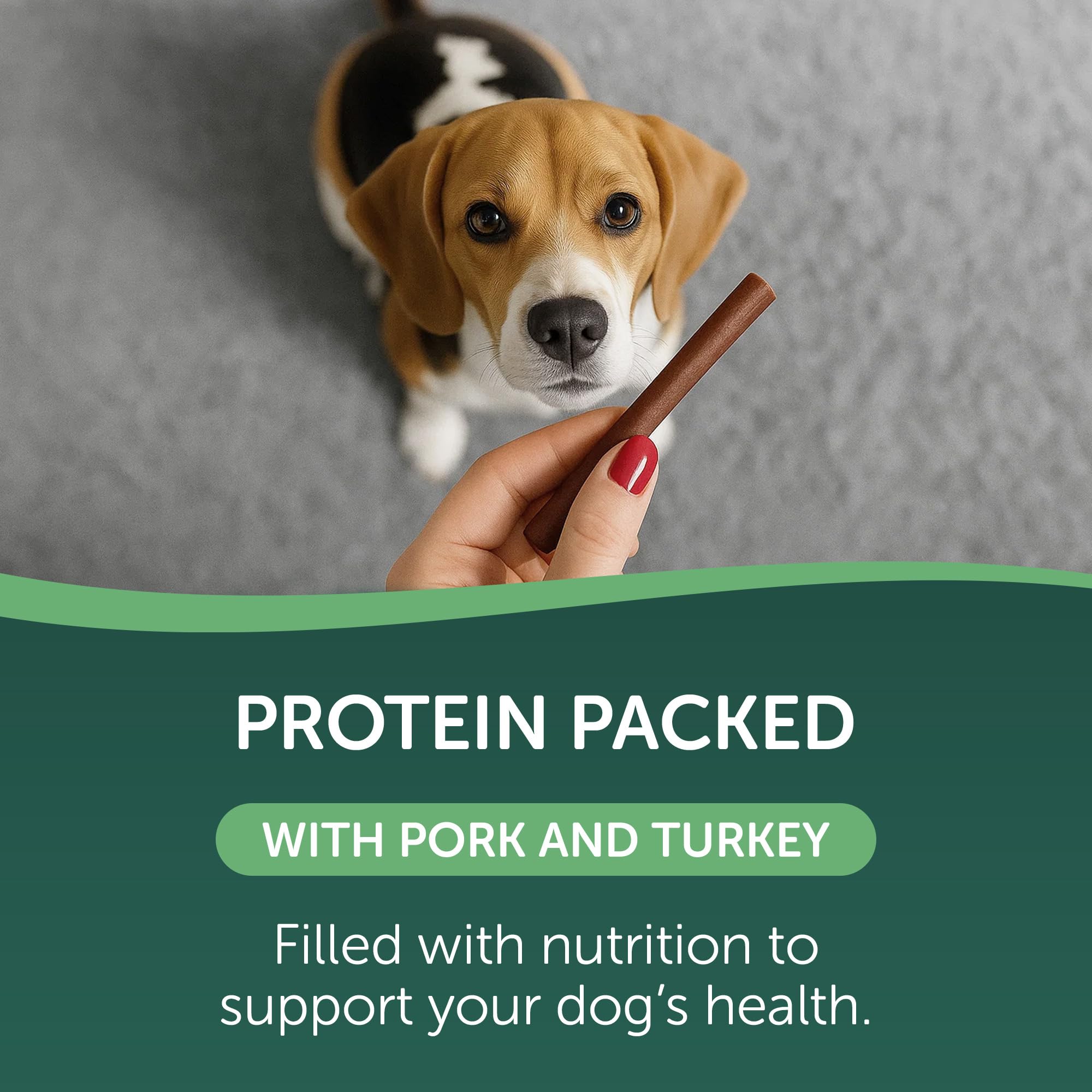 Individually wrapped HEALTHFULS Deli Sticks for convenient on-the-go rewards.