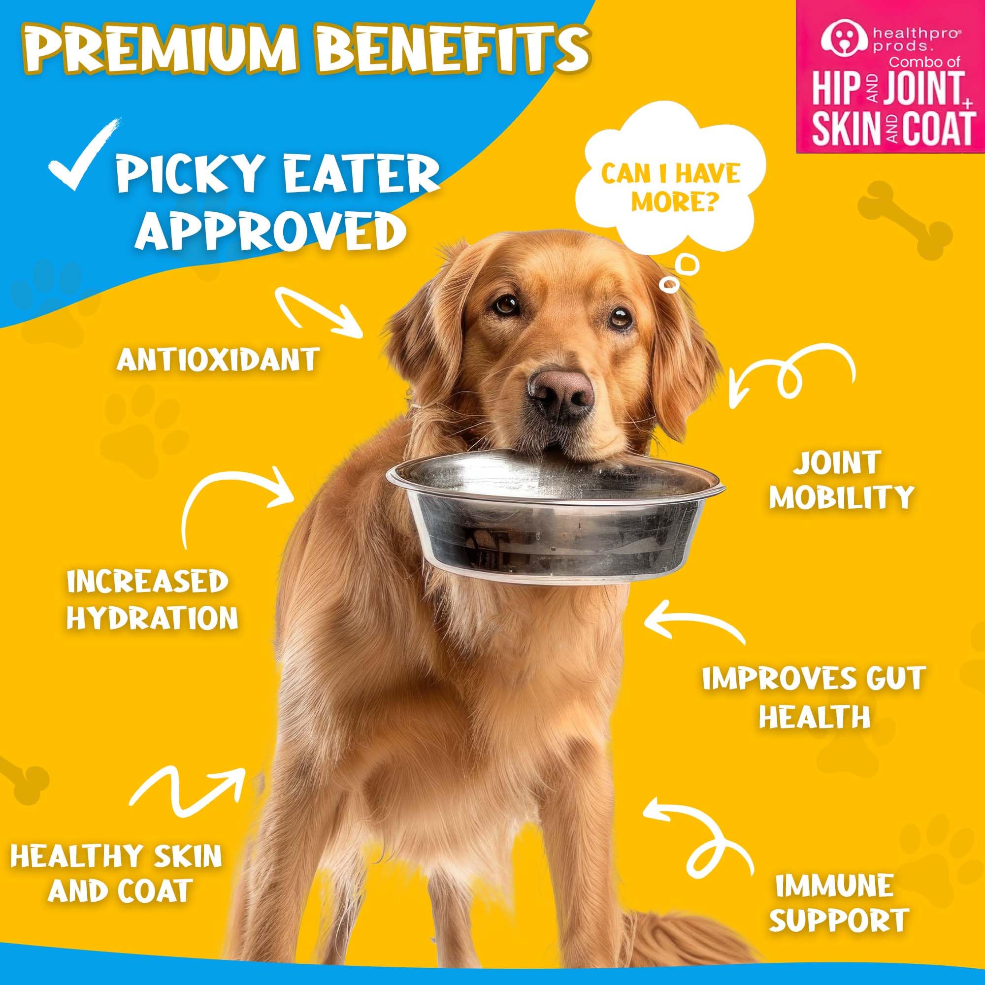 Healthpro Prods VitaGravy resealable pouches keeping freshness for dogs.