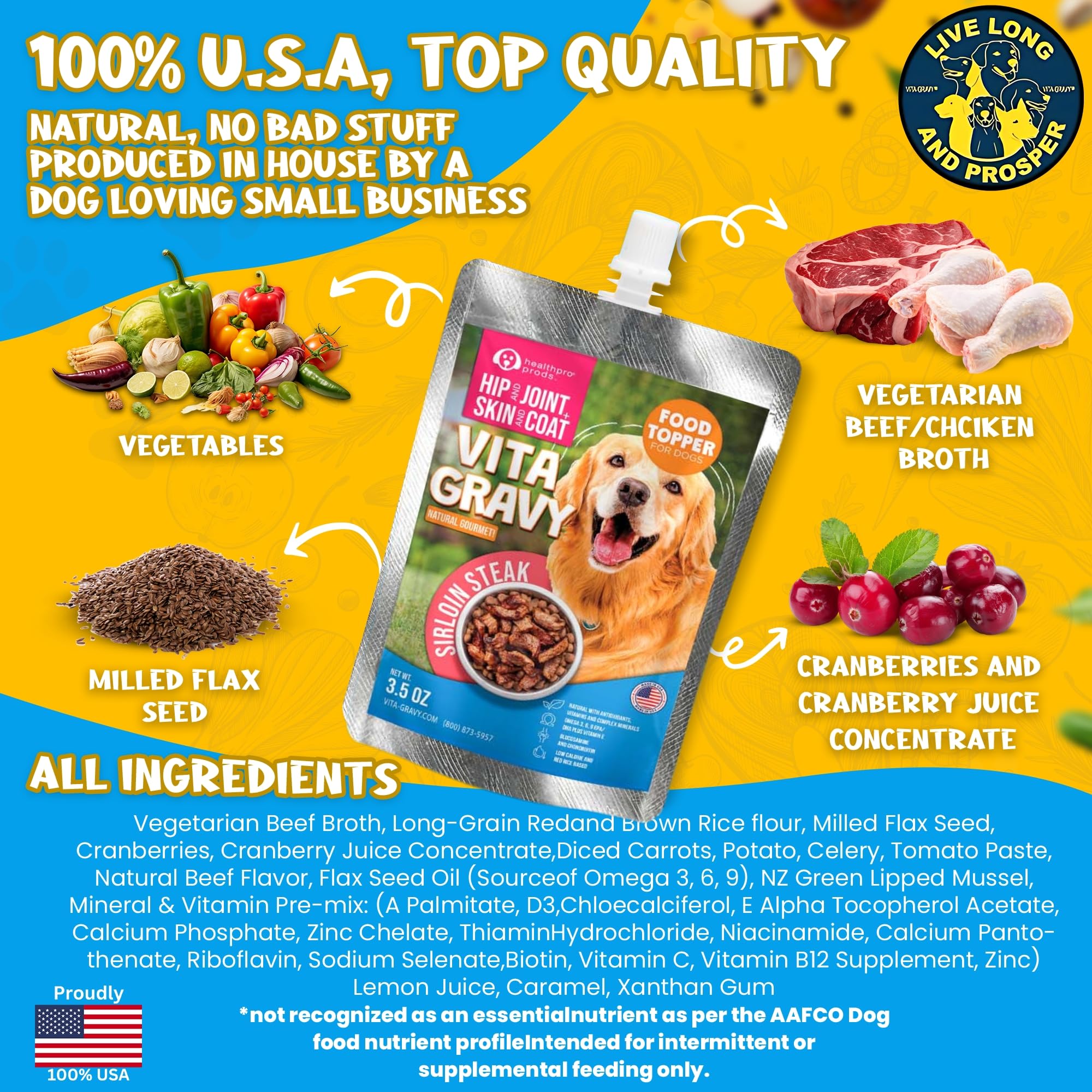 Healthpro Prods VitaGravy refrigeration seal: maintain freshness after opening.