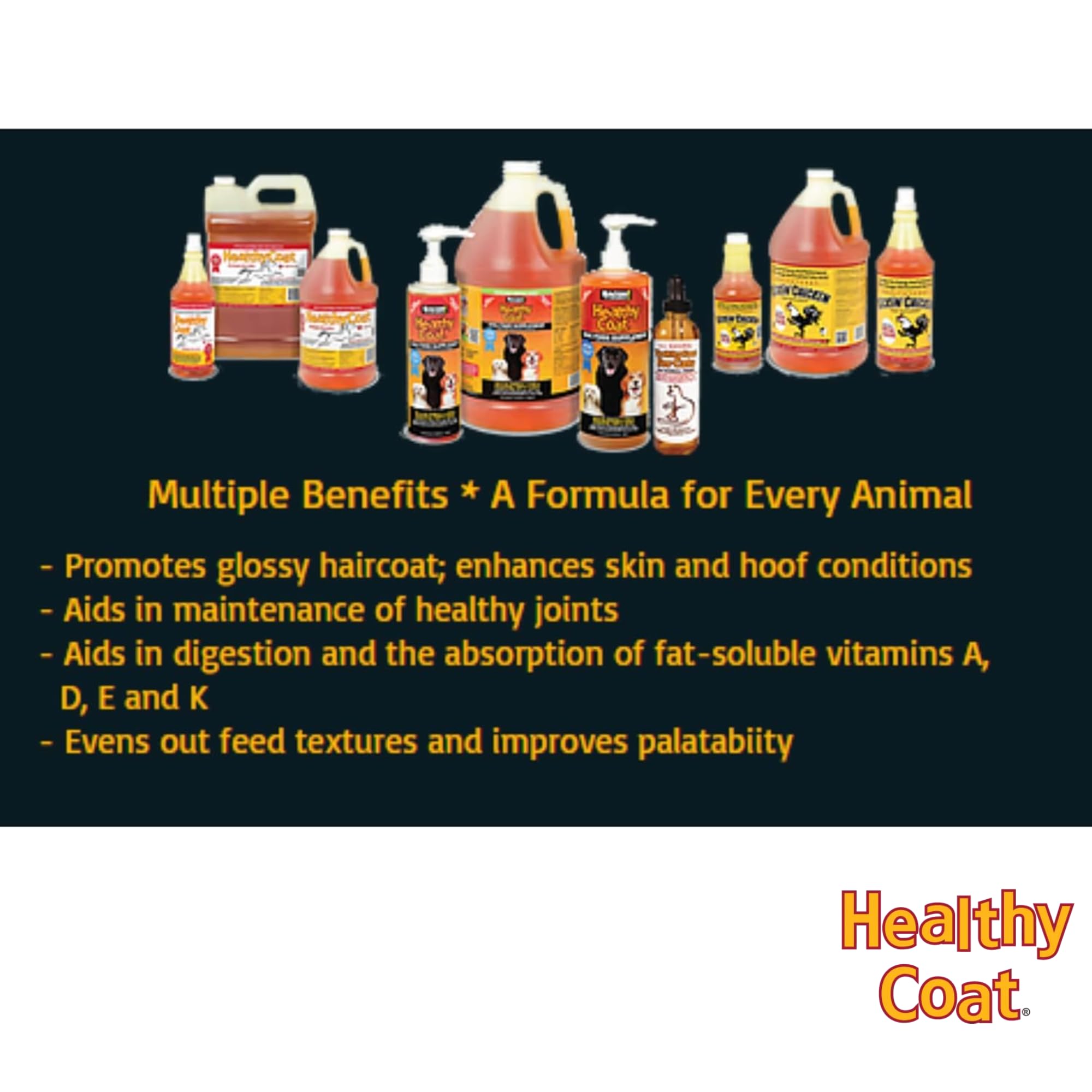 Healthy Coat Kickin Chicken Feed Supplement molting stress calm coop scene