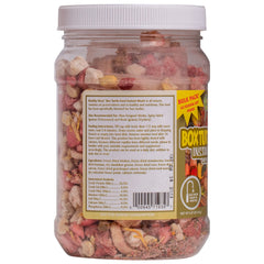 USA-made label on Healthy Herp Box Turtle Food emphasizes natural ingredients.