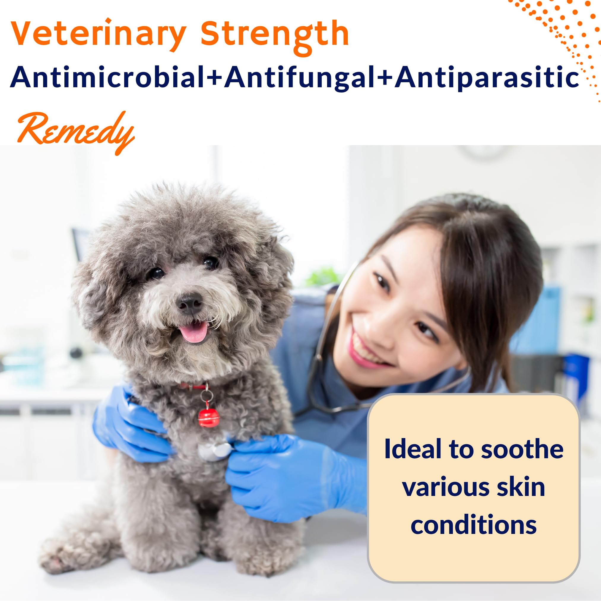 Healthy Paw Life lime sulfur dip sponge-application image demonstrates easy sponge-on use