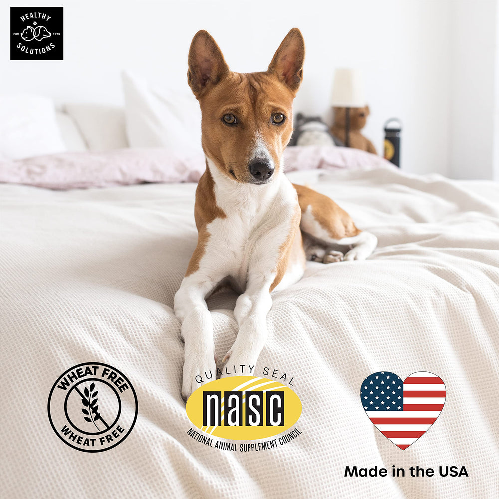 Healthy Solutions For Pets Calming Chews suitable for all ages and breeds.