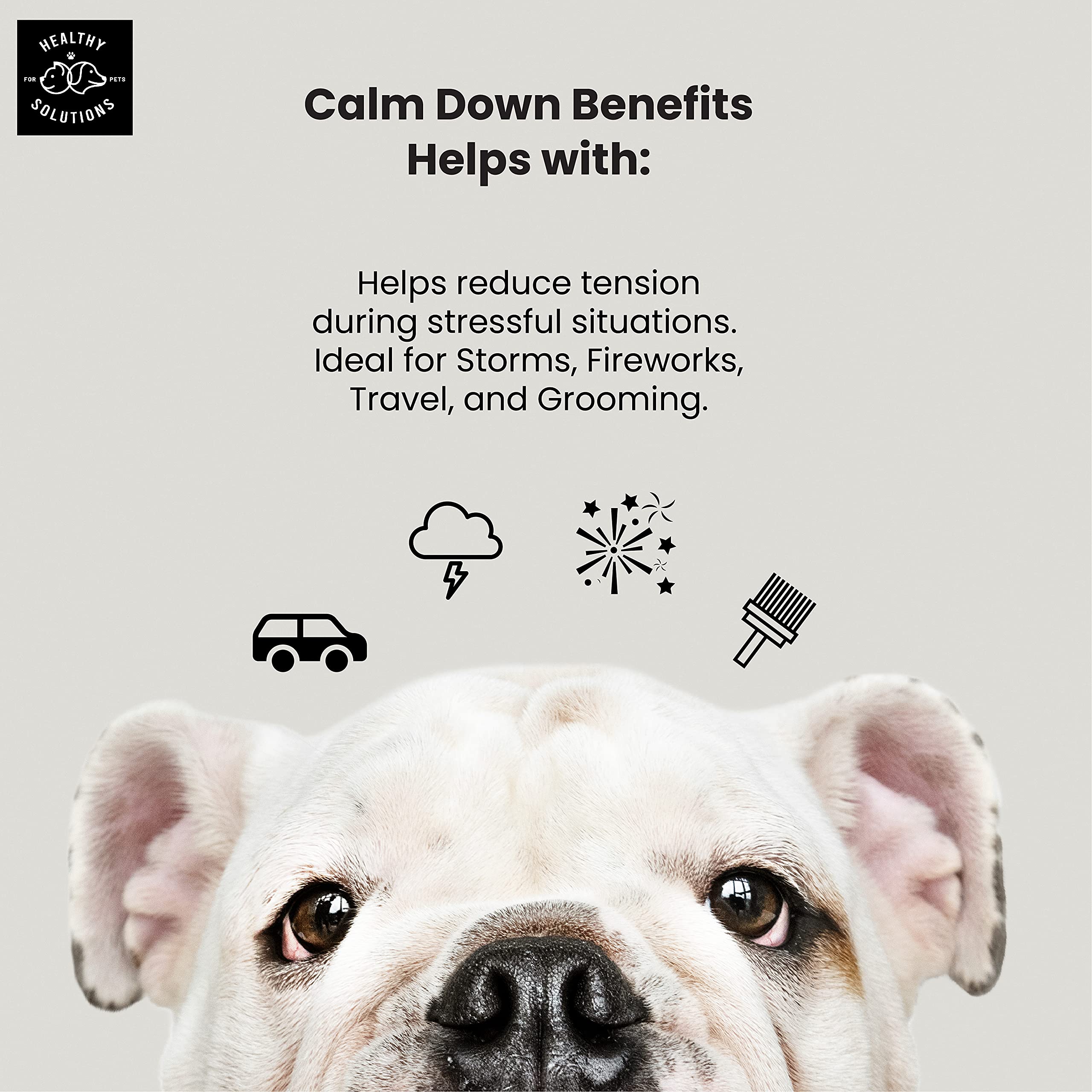 Healthy Solutions For Pets Calming Chews texture and taste promoting calmer behavior during playtime.