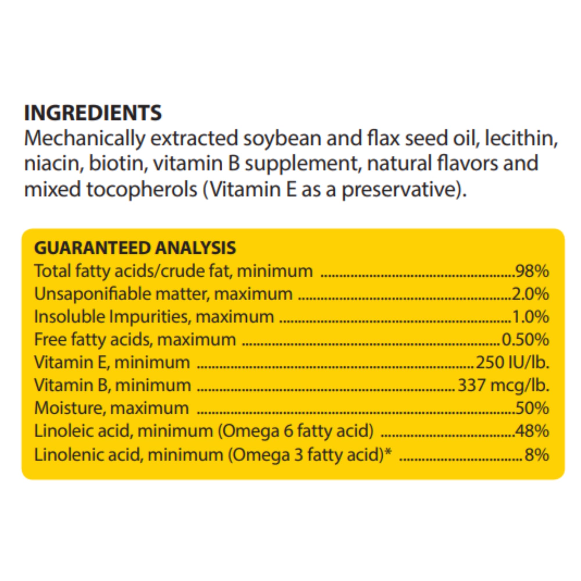 Healthy Coat supplement pour into bowl, showcasing bacon flavor for effortless daily feeding