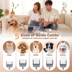 HEAPETS grooming tool set with seven tools for complete deshedding