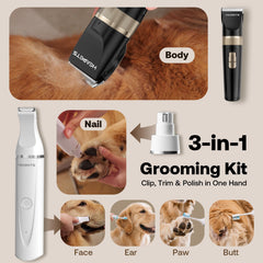 HEAPETS dog hair clippers cordless design for flexible grooming anywhere