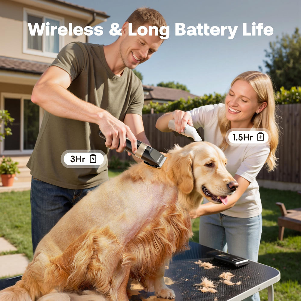 HEAPETS dog hair clippers detachable blades for easy maintenance