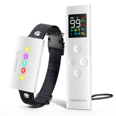 HEAPETS dog-training-collar-remote demonstrates training aid from a distance.