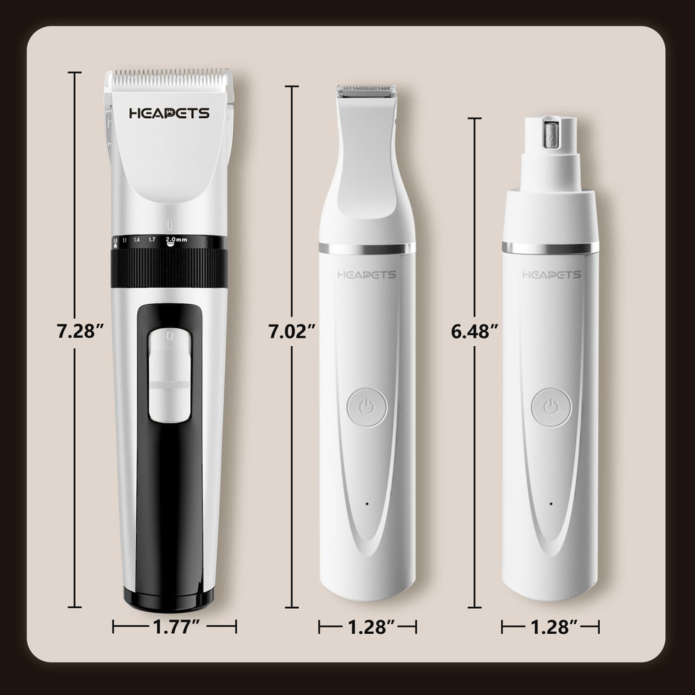 HEAPETS easy-clean removable blades simplify maintenance after grooming.