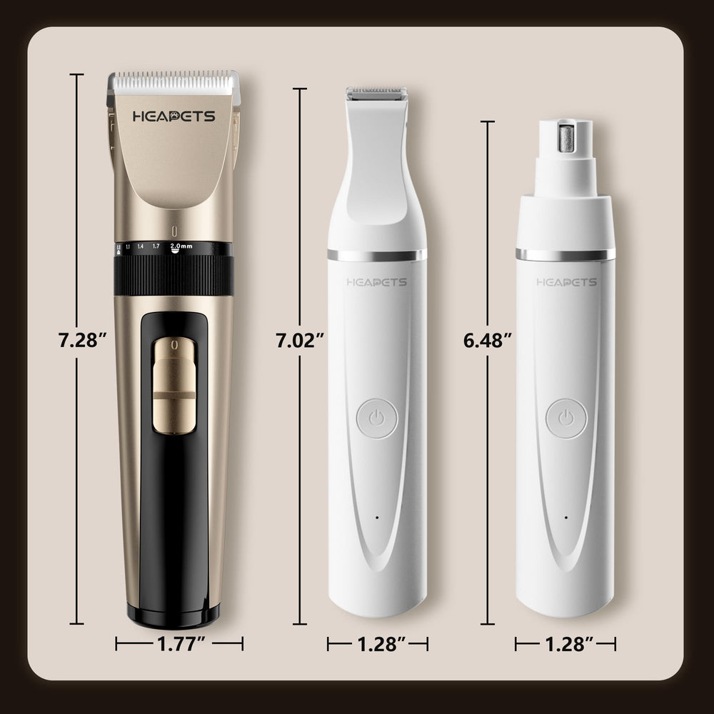 HEAPETS gold white compact case stores tools neatly.