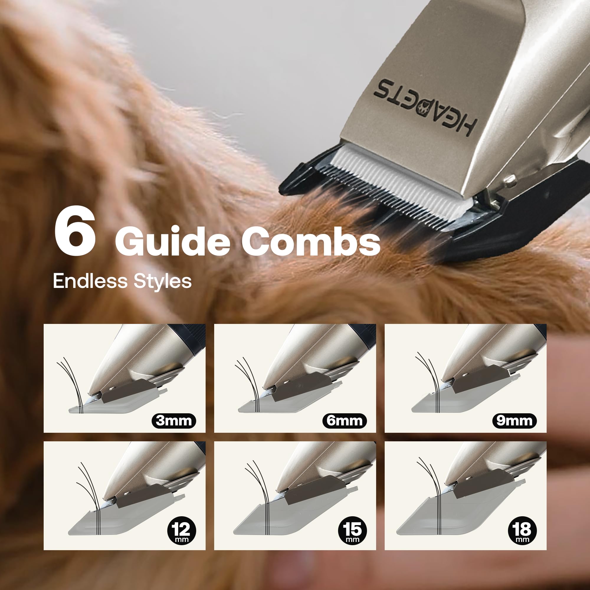 HEAPETS pet grooming in use shows comfortable trimming routines at home.