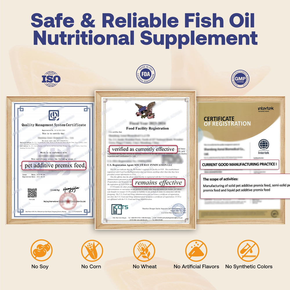 HEAPETS Salmon Oil supports immune and brain health potential for pets.