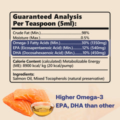 HEAPETS Wild Alaskan Salmon Oil bottle pump for mess-free daily dosing.