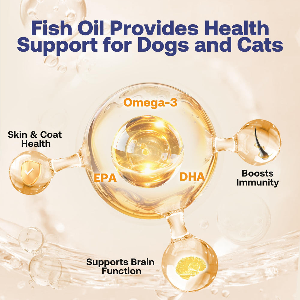 HEAPETS Wild Alaskan Salmon Oil pump-dispense demonstrating convenient pump delivery