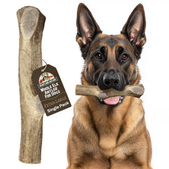 Heartland Antlers elk antler whole 8-inch durable chew for aggressive chewers
