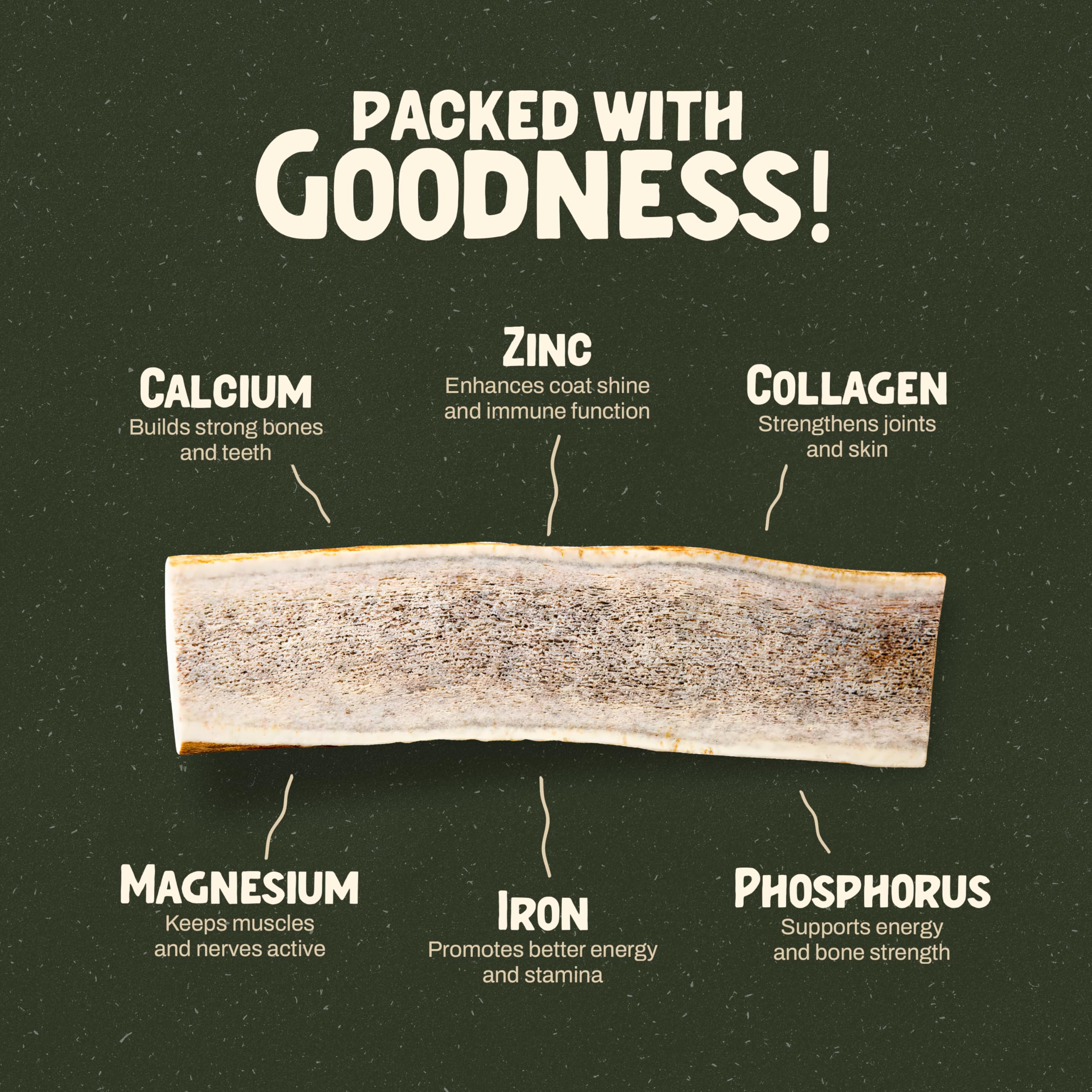 Heartland Elk Antlers odorless, mess-free chews ideal for apartments.