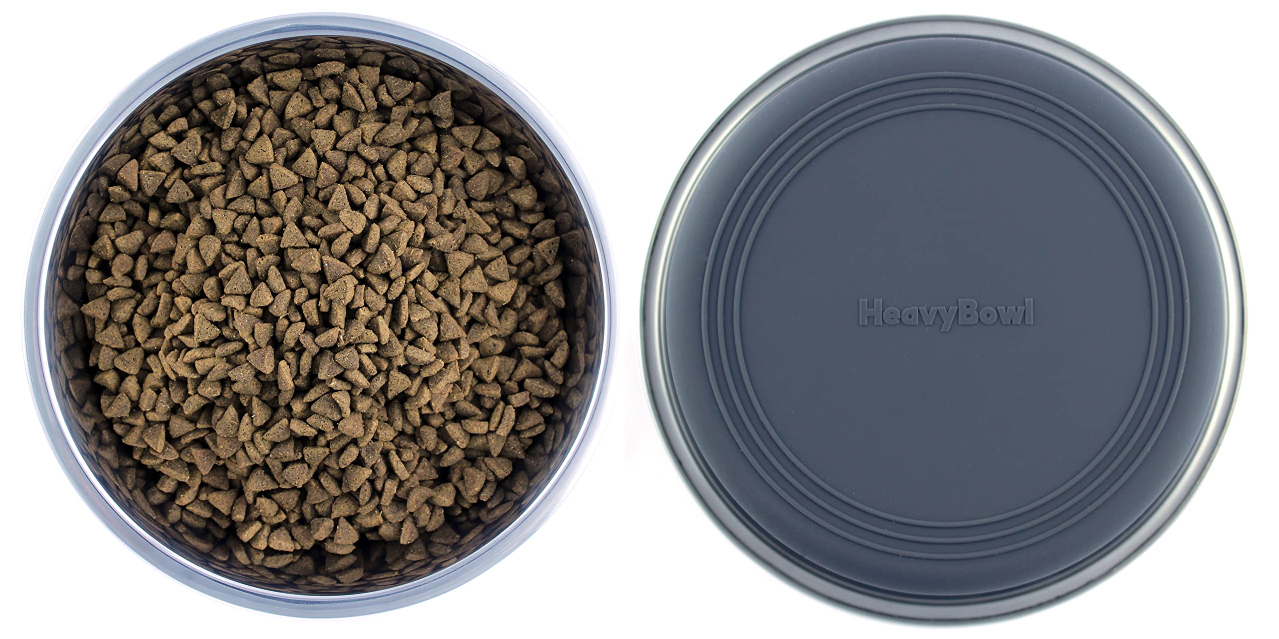HeavyBowl 8.5 inch diameter bowl provides ample space for meals.