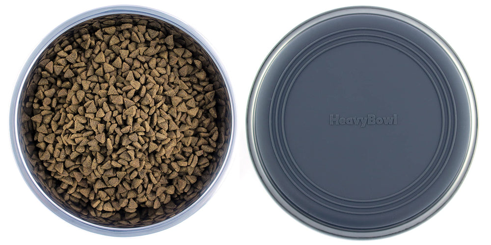 HeavyBowl 8.5 inch diameter bowl provides ample space for meals.
