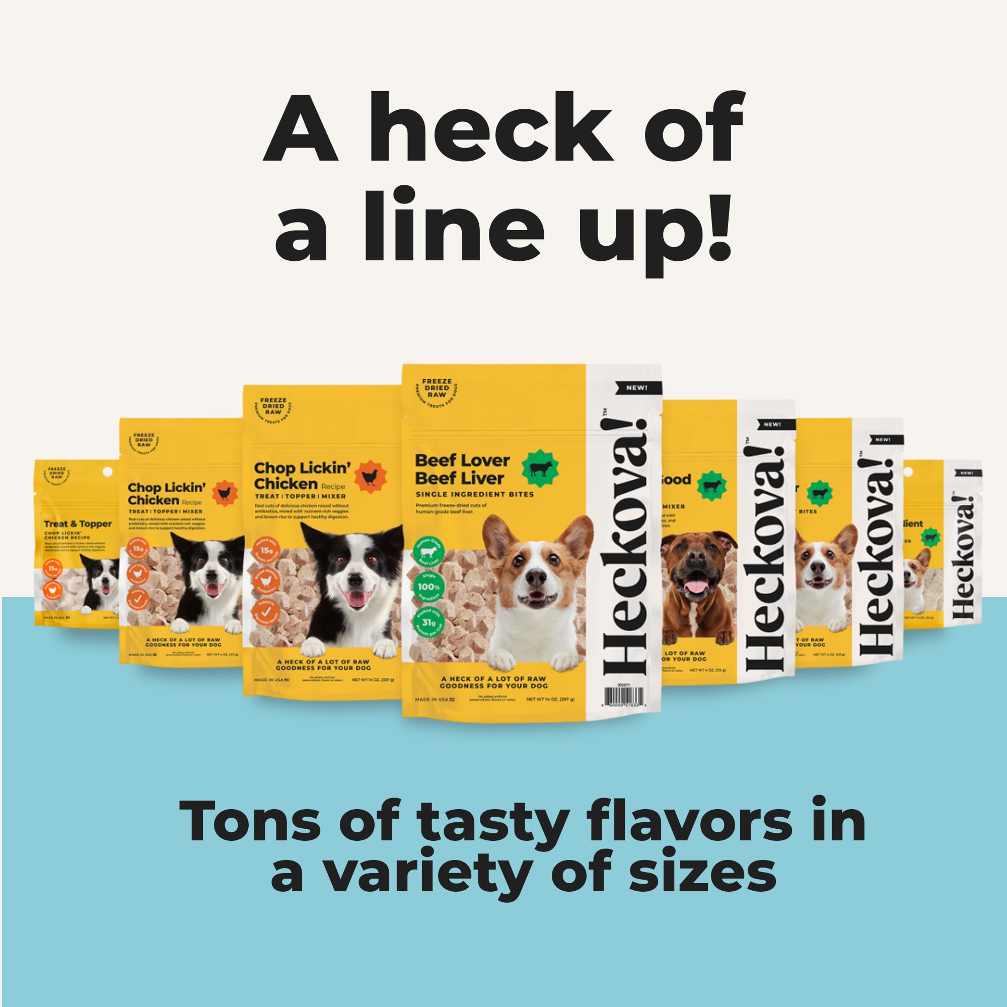 Heckova beef liver dog treats everyday-snack close-up highlights convenient daily reward.