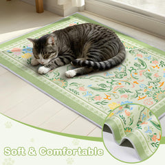 Hedgeink Litter Mat with waterproof bottom guards floors from spills.