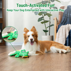 Hedsuin alligator toy soft-material is gentle on teeth during play.