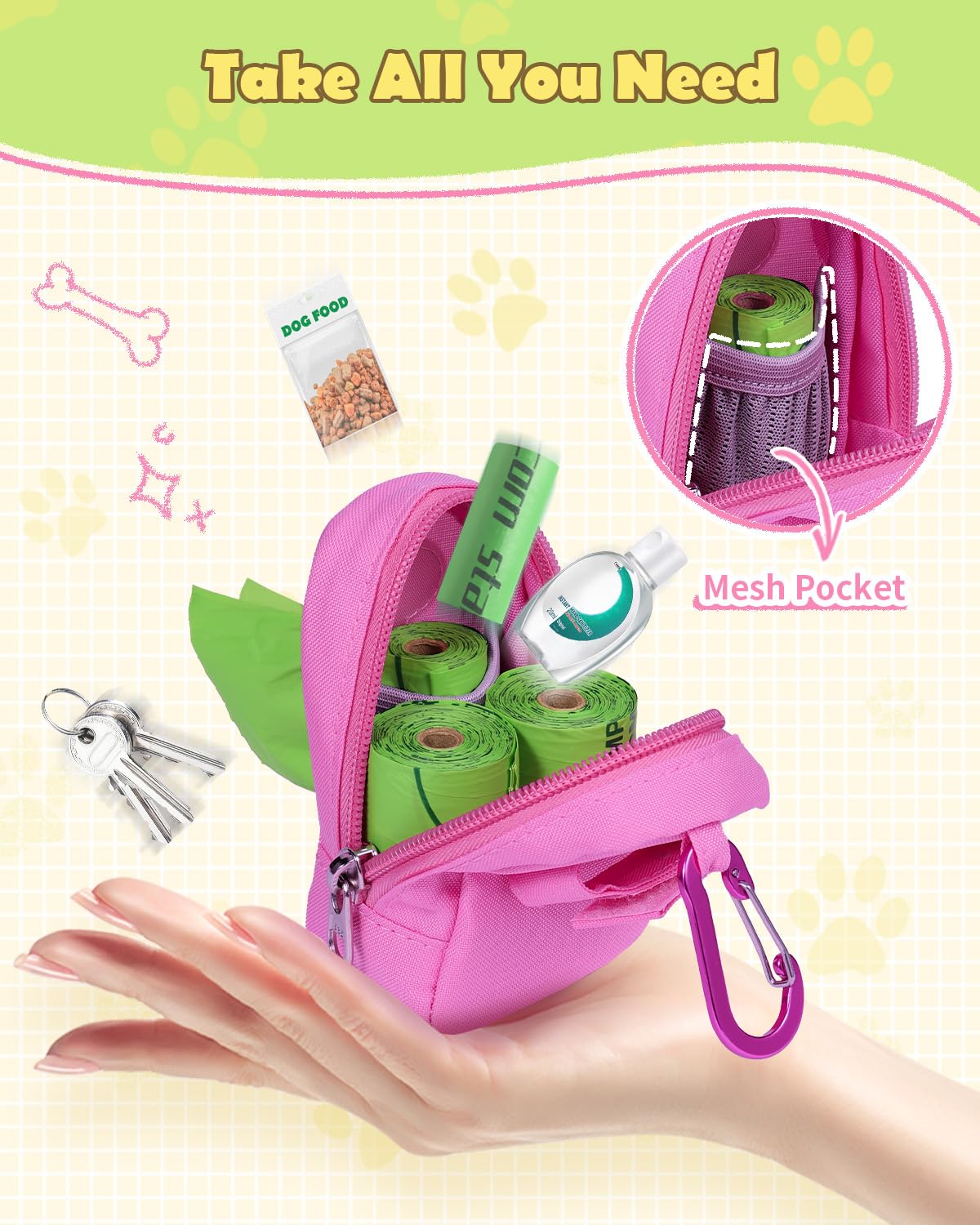Leather lining on Heelay poop bag holder adds durability