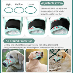 HEELE dog-muzzle adjustable-snout-neck highlights customizable fit