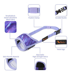 HEELE dog muzzle adjustable snout strap provides a secure customizable fit