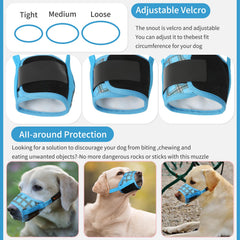 HEELE dog muzzle breathable mesh for comfortable wear