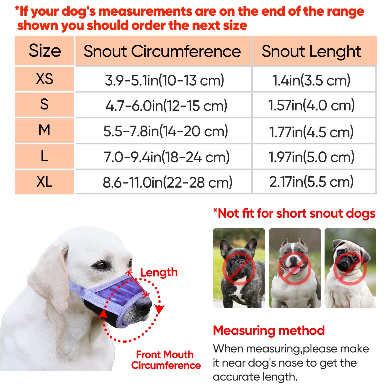 HEELE dog muzzle breathable mesh promotes airflow during walks and training
