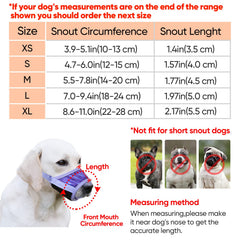 HEELE dog muzzle breathable mesh promotes airflow during walks and training