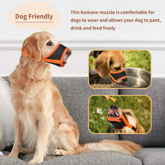 HEELE dog muzzle breathable-mesh highlights airy comfort for pets.