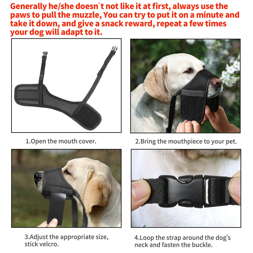 HEELE dog muzzle drink-space-design enables drinking during wear.