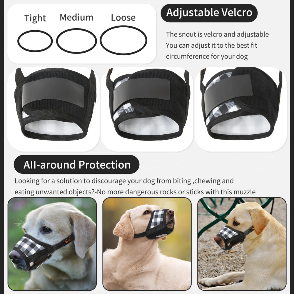 HEELE dog muzzle provides space to drink water while wearing