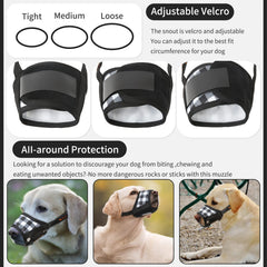 HEELE dog muzzle provides space to drink water while wearing