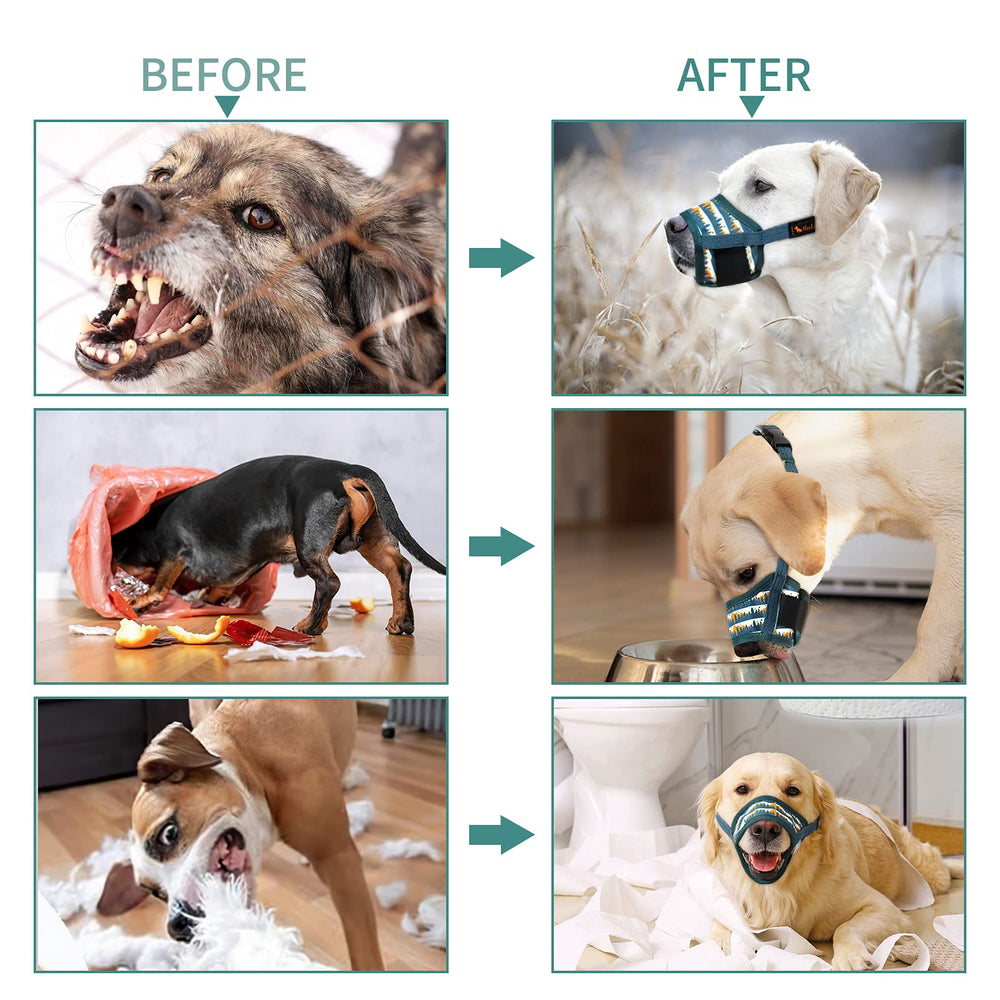 HEELE dog muzzle easy-clean-washable for quick maintenance.