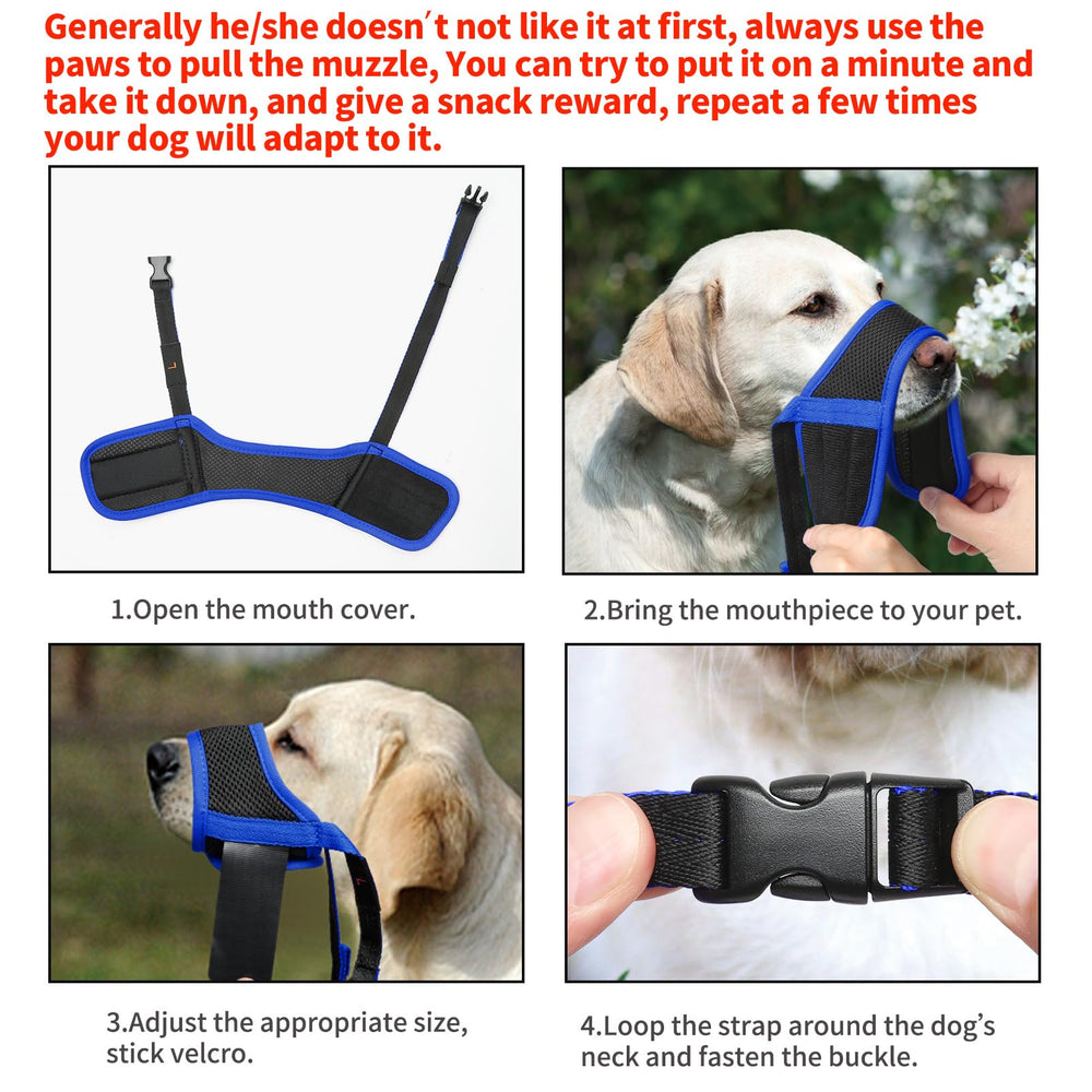 HEELE Dog Muzzle easy-closure makes fitting quick and hassle-free.