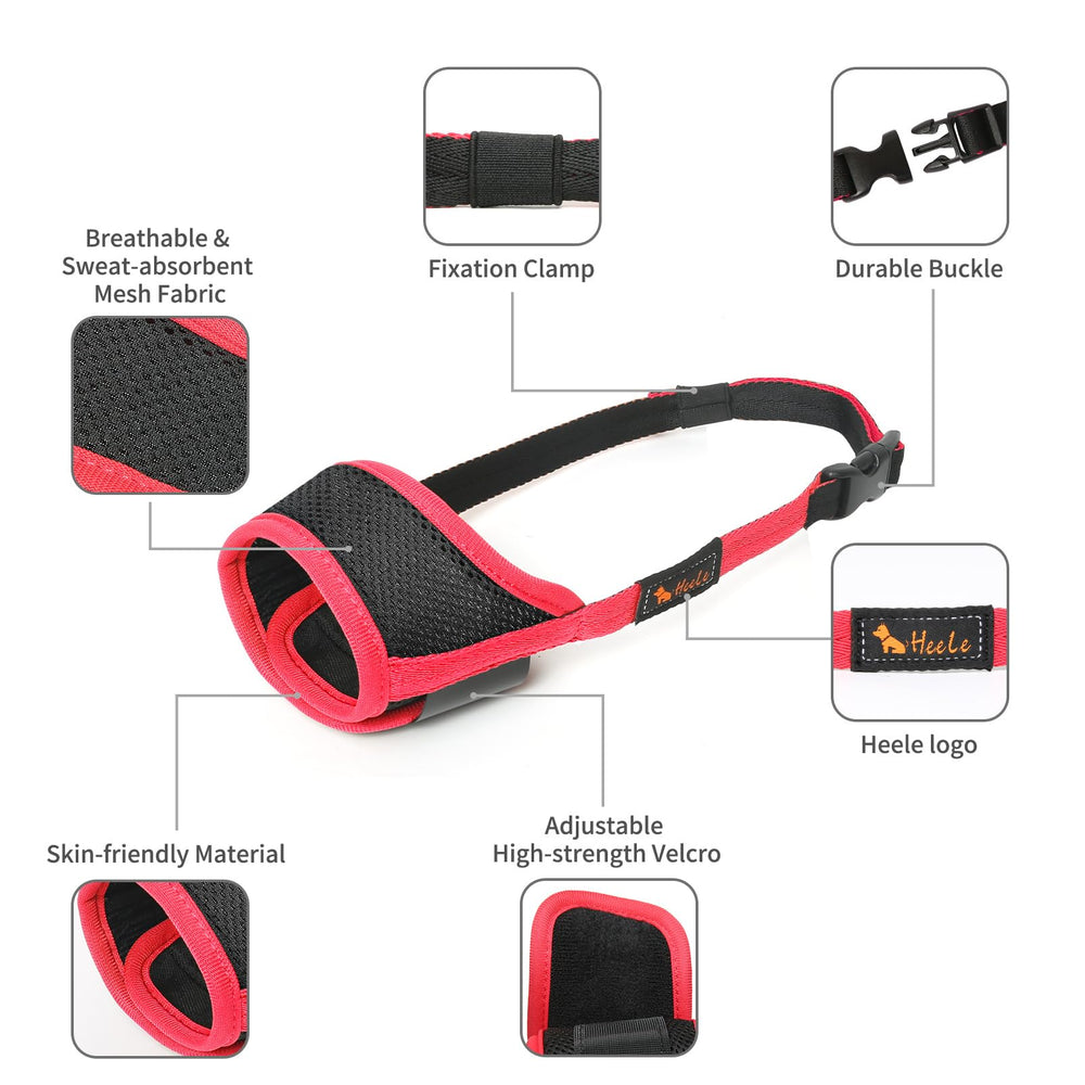 HEELE dog muzzle machine-washable for easy cleaning